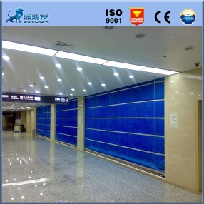 雙軌雙簾無機布特級防火卷簾門